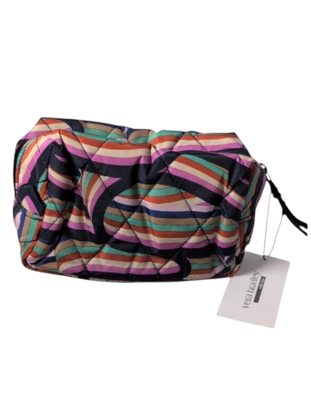Vera Bradley Outlet Ultralight Essential Small Cosmetic Bag in Retro Ribbons
